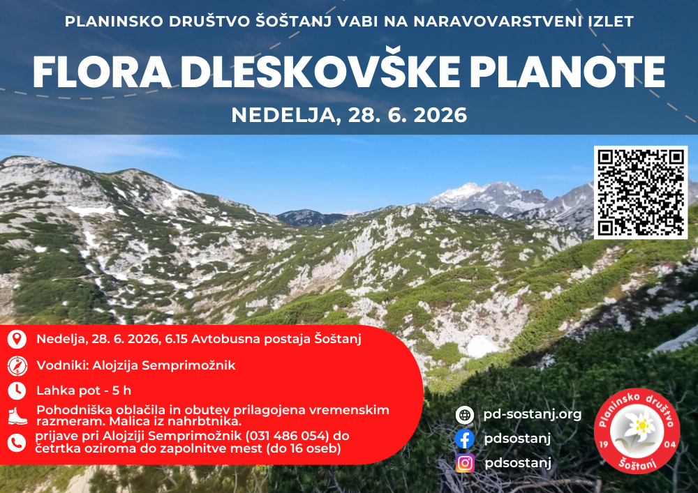 Naravovarstveni izlet: flora Dleskovške planote